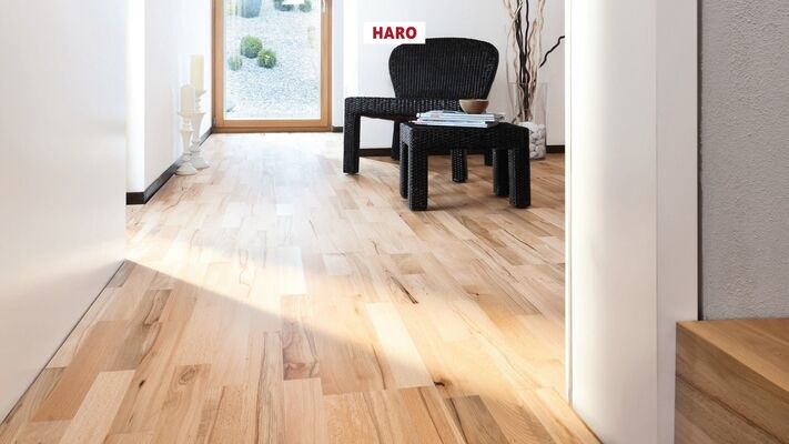  HARO PARKETT 4000 Parkett Buche gedämpft Favorit Schiffsboden 2200x13,5x180 mm 548128 | 86722