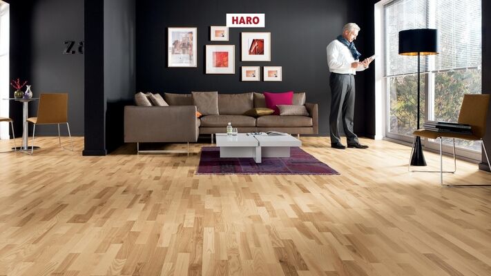  HARO PARKETT 4000 Parkett Esche Favorit strukturiert Schiffsboden 2200x13,5x180 mm 548130 | 86740