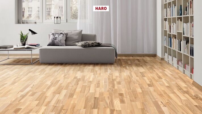  HARO PARKETT 4000 Parkett Esche Favorit strukturiert Schiffsboden 2200x13,5x180 mm 548130 | 86743