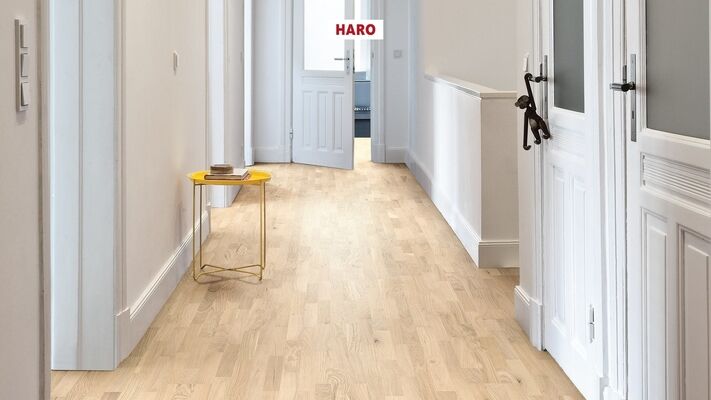  HARO PARKETT 2500 Parkett Eiche lichtweiß Favorit strukturiert Schiffsboden 2200x12x180 mm 548133 | 86767