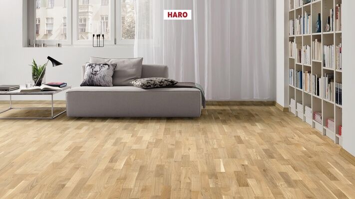  HARO PARKETT 2500 Parkett Eiche invisible Favorit strukturiert Schiffsboden 2200x12x180 mm 548134 | 86779