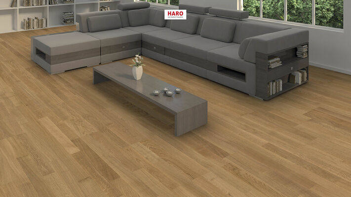  HARO PARKETT 4000 Parkett 3-Stab XL Eiche Naturale strukturiert Landhausdiele 2200x13,5x240 mm 550067 | 86833