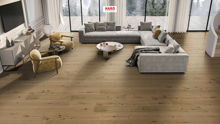  HARO PARKETT 4000 Parkett Eiche Sauvage geschroppt Landhausdiele 2200x13,5x180 mm 550246 | 86839
