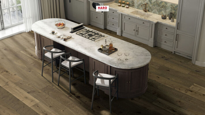  HARO PARKETT 4000 Parkett Raucheiche Sauvage geschroppt Landhausdiele 2200x13,5x180 mm 550250 | 86857