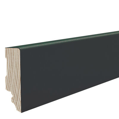  HARO Leisten Sockelleiste Dekorfolie schwarz stark 2200x58x16 mm 412298 | 86956