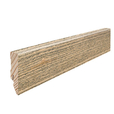  HARO Leisten Sockelleiste Furniert Esche tabakgrau strukturiert matt 2200x58x16 mm 412441 | 87181
