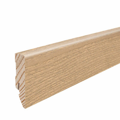  HARO Leisten Sockelleiste Furniert Esche pastellcreme strukturiert matt 2200x58x16 mm 412443 | 87187