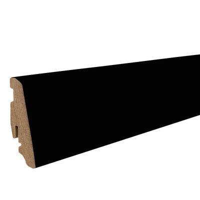  HARO Leisten Sockelleiste Dekorfolie MDF schwarz 2200x58x19 mm 414002 | 87217