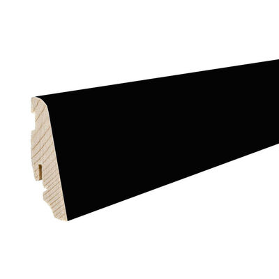  HARO Leisten Sockelleiste Dekorfolie schwarz stark 2200x58x19 mm 414003 | 87220