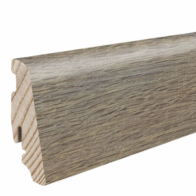  HARO Leisten Sockelleiste Dekorfolie Eiche Quebec caramel Nässeschutz 2200x58x19 mm 414068 | 87241