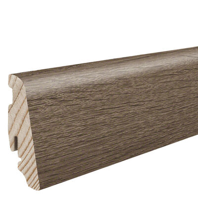  HARO Leisten Sockelleiste Dekorfolie Eiche Victoria geräuchert Nässeschutz 2200x58x19 mm 414285 | 87367