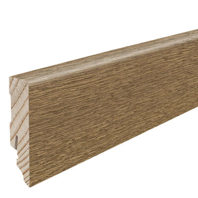  HARO Leisten Sockelleiste Furniert Eiche vintagebraun strukturiert matt 2200x58x16 mm 414296 | 87385