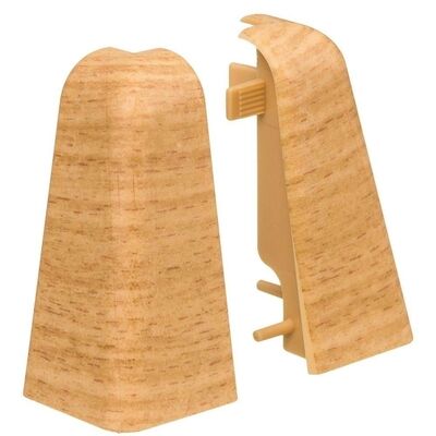  HARO Zubehör Montage Außenecke Buche Kunststoff f. Steck-SL 19x58 (2 Stk/Pack) 407126 | 87553