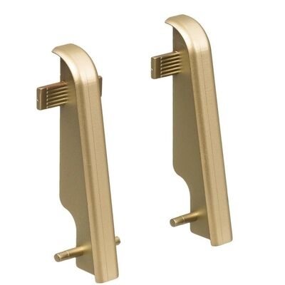  HARO Zubehör Montage gold Kunststoff Zwischenstück gold Kunststoff für Steck-Sockelleiste 19x58 (2 Stk/Pack) 58x19 mm 407151 | 87577