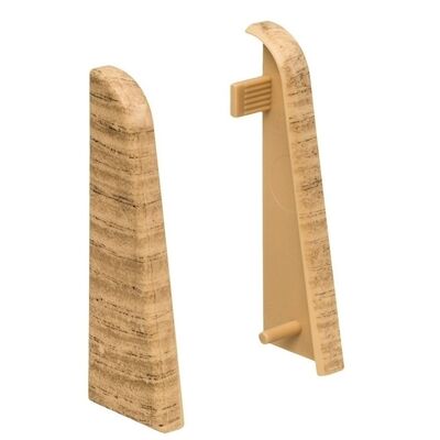  HARO Zubehör Montage Endkappe Eiche Kunststoff f. Steck-SL 19x58 (2 Stk/Pack) 407153 | 87583