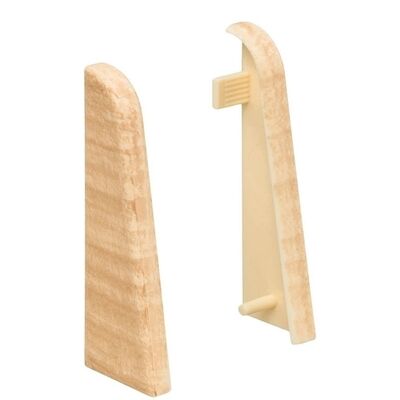  HARO Zubehör Montage Endkappe Ahorn Kunststoff f. Steck-SL 19x58 (2 Stk/Pack) 407155 | 87589
