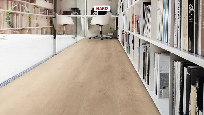  HARO TRITTY 100 Laminat Eiche Veneto crema authentic matt Gran Via 2200x243x8mm 535269 | 87889