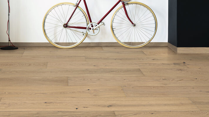  HARO PARKETT 4000 Parkett Eiche lichtweiß Markant strukturiert Landhausdiele Plaza 240 2200x13,5x240 mm 541854 | 88573