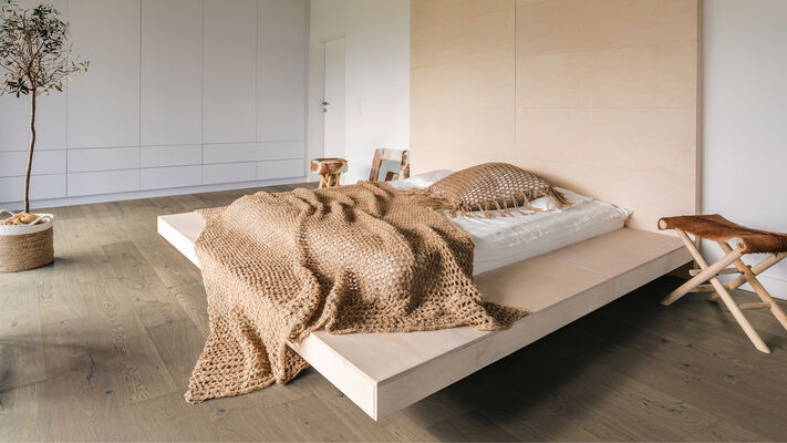  HARO PARKETT 4000 Parkett Eiche lichtweiß Sauvage strukturiert Landhausdiele Plaza 240 2200x13,5x240 mm 541855 | 88588