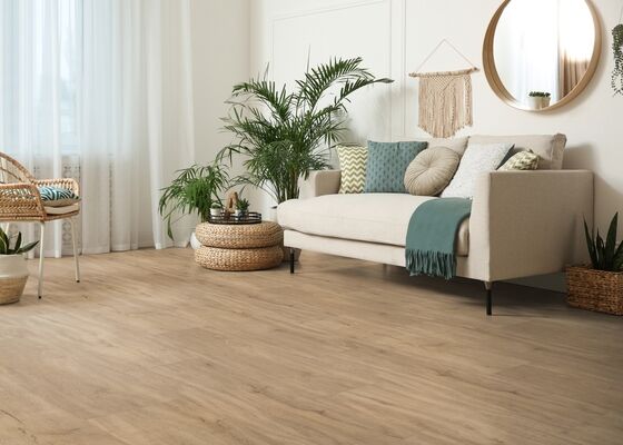  HARO DISANO Project Design-Vinylboden Sandeiche strukturiert Landhausdiele 1300x2x245 mm 544931 | 89467