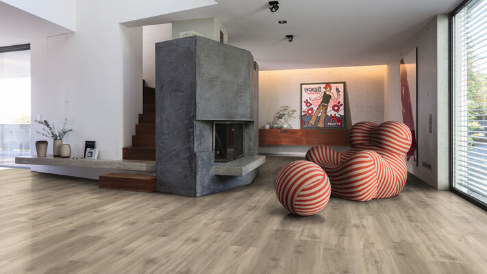  HARO DISANO Project Design-Vinylboden Eiche Provence creme authentisch Landhausdiele 1300x2x245 mm 544938 | 89494