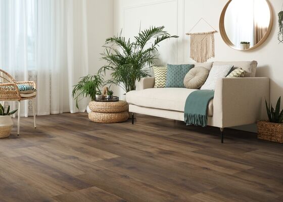  HARO DISANO Project Design-Vinylboden Eiche Provence schokobraun authentisch Landhausdiele 1300x2x245 mm 549037 | 90064