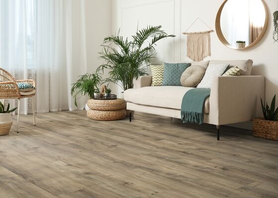  HARO DISANO Project Design-Vinylboden Gebirgseiche greige strukturiert Landhausdiele 1300x2x245 mm 549043 | 90094