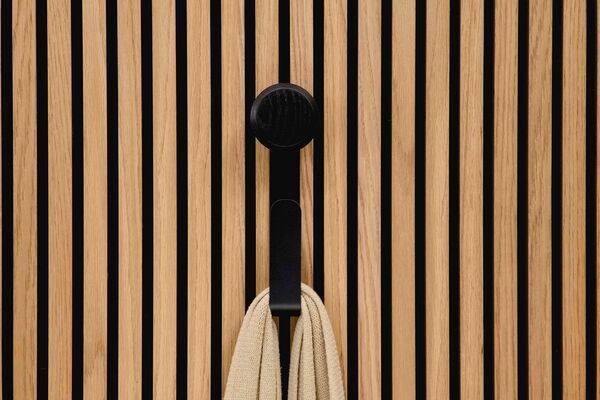  ter Hürne SilentDesign LivingWall Anbauelement Metall pulverbeschichtet schwarz / Holz schwarz lackiert Large Haakon Large Function 270x100x55 mm 1101340200 | 90631