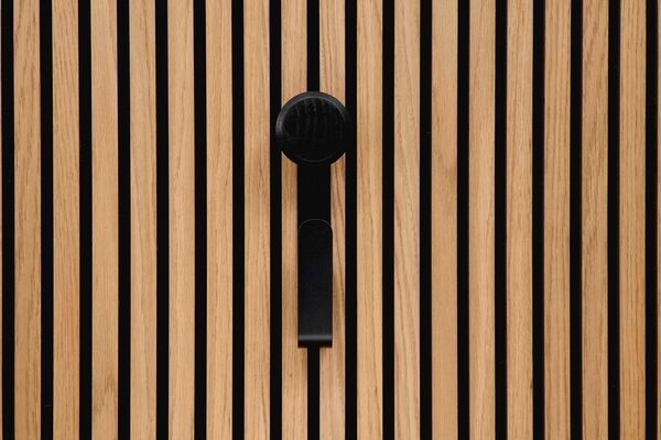  ter Hürne SilentDesign LivingWall Anbauelement Metall pulverbeschichtet schwarz / Holz schwarz lackiert Large Haakon Large Function 270x100x55 mm 1101340200 | 90667