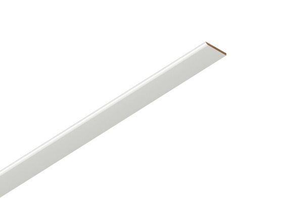  ter Hürne Leisten Gehrungsabdeckleiste Uni glanzweiß GAL 25 Dekor 2400x25x2 mm 1101140301 | 91249