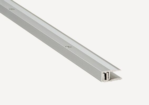  ter Hürne Zubehör Neutral Zubehör Boden Abschlussprofil Typ ABS 716 6,5-16mm Silber Profilschienen 900x21x1 mm 1101060197 | 91411