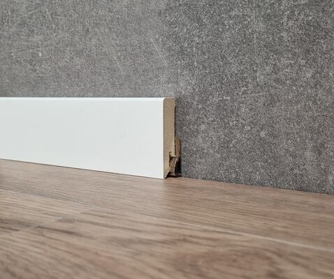  KWG Leisten Sockelleiste Dekorfolie L-1060 weiss MDF 2200x60x16mm KWG631060 | 92527