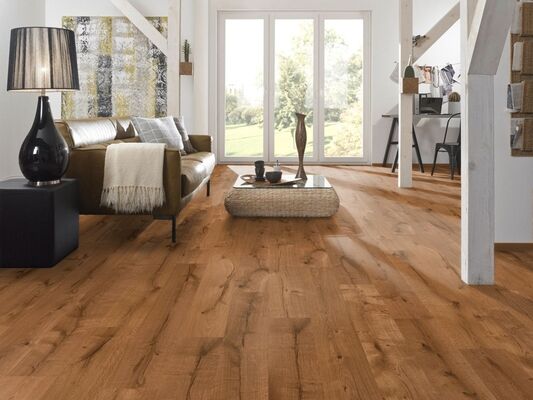  KWG Samoa Designboden Jubiläumseiche toffee Strukturprägung Landhausdiele 1235x200x10 mm KWG401168 | 92851