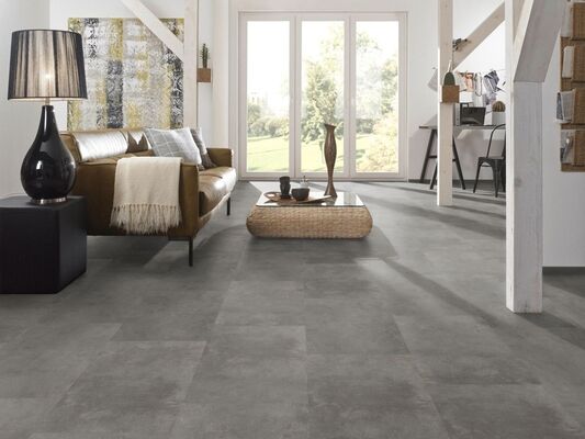  KWG Antigua Stone Vinylboden Shell stone grey Strukturprägung Vinyl mit HDF-Trägerplatte Landhausdiele 620x450x10 mm KWG770030 | 93073