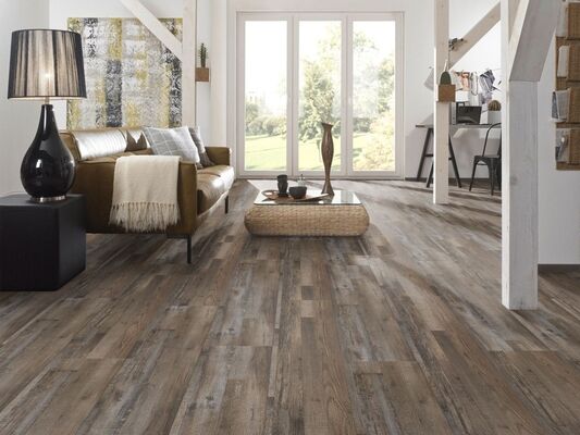  KWG Antigua Novel Vinylboden Altkiefer mocca Strukturprägung Vinyl mit HDF-Trägerplatte Fliese 1235x305x8,8 mm KWG910012 | 93175