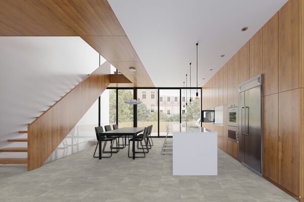  Parador Modular ONE Designboden Beton Hellgrau Steinstruktur Steinstruktur Designboden Großfliese 853x400x8mm 1743540 | 93514