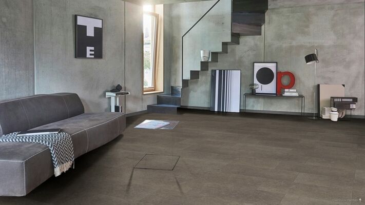  Parador Trendtime 5 Laminat Granit perlgrau Steinstruktur Großfliese 853x400x8 mm 1743593 | 93520