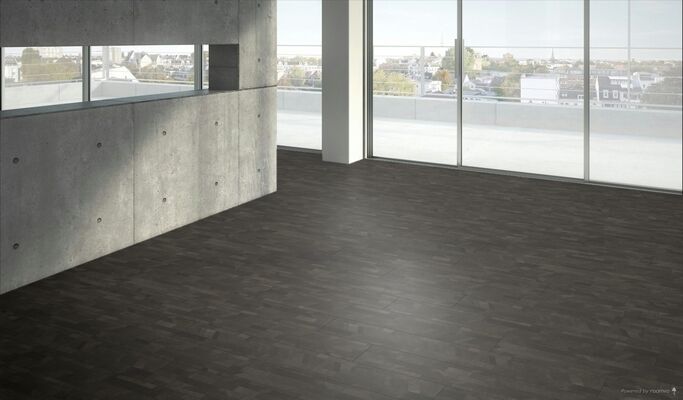  Parador Modular ONE Designboden Cross Cut black Porenstruktur Designboden Individuelle Dielenoptik 1285x194x8 mm 1744553 | 93589