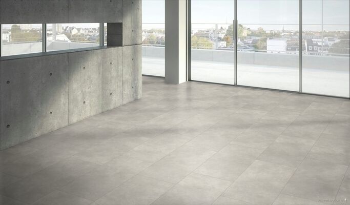  Parador Modular ONE Hydron Designboden Beton Weiss Steinstruktur Designboden Großfliese 856x403x5,5 mm 1744856 | 93823