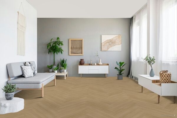  Parador Modular ONE Designboden Eiche Artemis Natur Eleganzstruktur Designboden Fischgrät 840x140x9 mm 1748736 | 94213