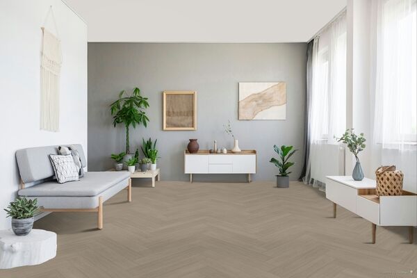  Parador Modular ONE Designboden Eiche Artemis Pearl Eleganzstruktur Designboden Fischgrät 840x140x9 mm 1748737 | 94216