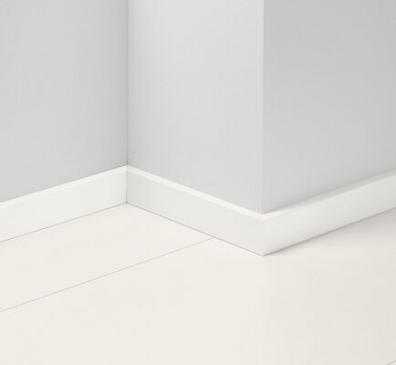  Parador SL 5 Sockelleiste Dekorfolie Uni Weiss Dekor D002 2200x50x16 mm 1751182 | 94642