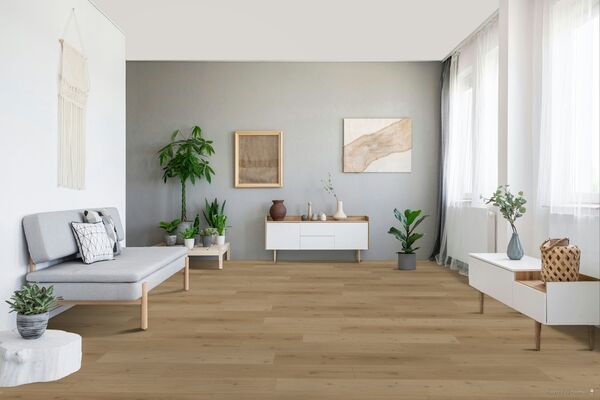  Parador Classic 2070 Vinylboden Eiche Natural Mix hell Gebürstete Struktur Rigid Landhausdiele 1,209x225x6 mm 1744627 | 95494