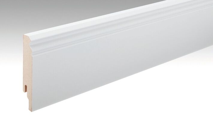  Meister FL Profil 12 PK Sockelleiste Dekorfolie Weiß streichfähig 2380x18x100 mm 200002-2380-02222 | 96344