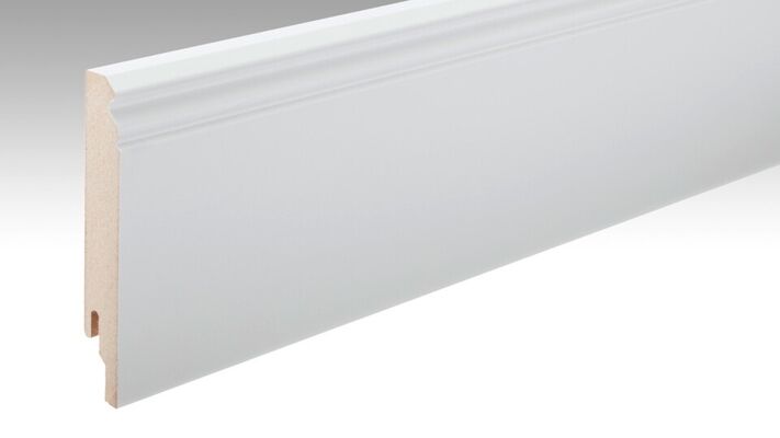  Meister FL Profil 13 PK Sockelleiste Dekorfolie Uni weiß glänzend 2380x18x120 mm 200003-2380-00324 | 96347