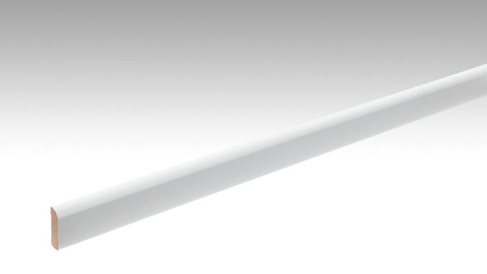  Meister M Profil 6 LF Sockelleiste Dekorfolie Uni weiß glänzend 2380x6x25 mm 200007-2380-00324 | 96662