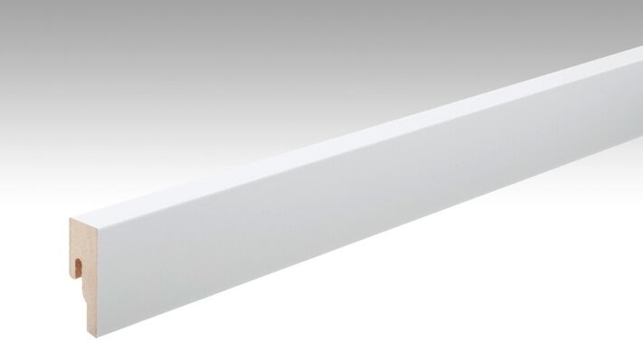  Meister FL Profil 8 PK Sockelleiste Dekorfolie Uni weiß glänzend 2380x18x50 mm 200015-2380-00324 | 96893