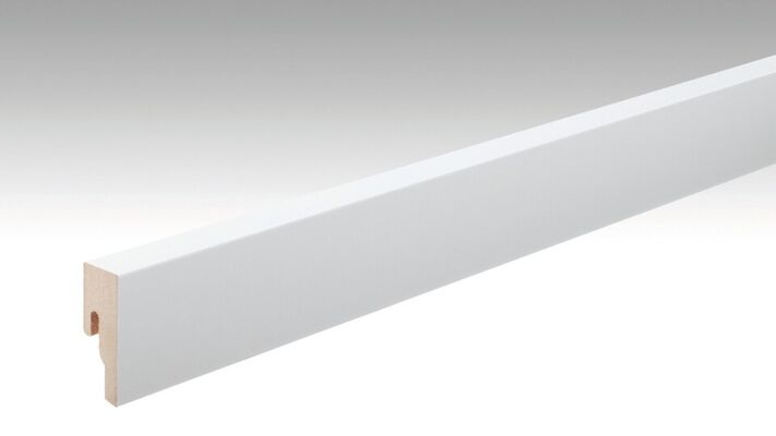  Meister FL Profil 8 PK Sockelleiste Dekorfolie Weiß streichfähig 2380x18x50 mm 200015-2380-02222 | 96896