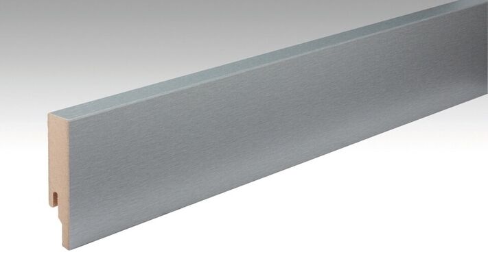 Meister FL Profil 9 PK Sockelleiste Dekorfolie Edelstahl 2380x18x80 mm 200016-2380-00063 | 96926