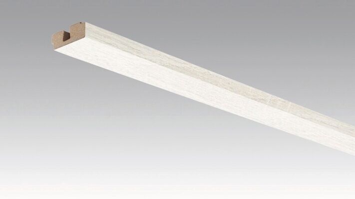  Meister DAL Vierkant-Deckenabschlussleiste Eiche weiß deckend 2380x15x40 mm 200032-2380-04069 | 97190